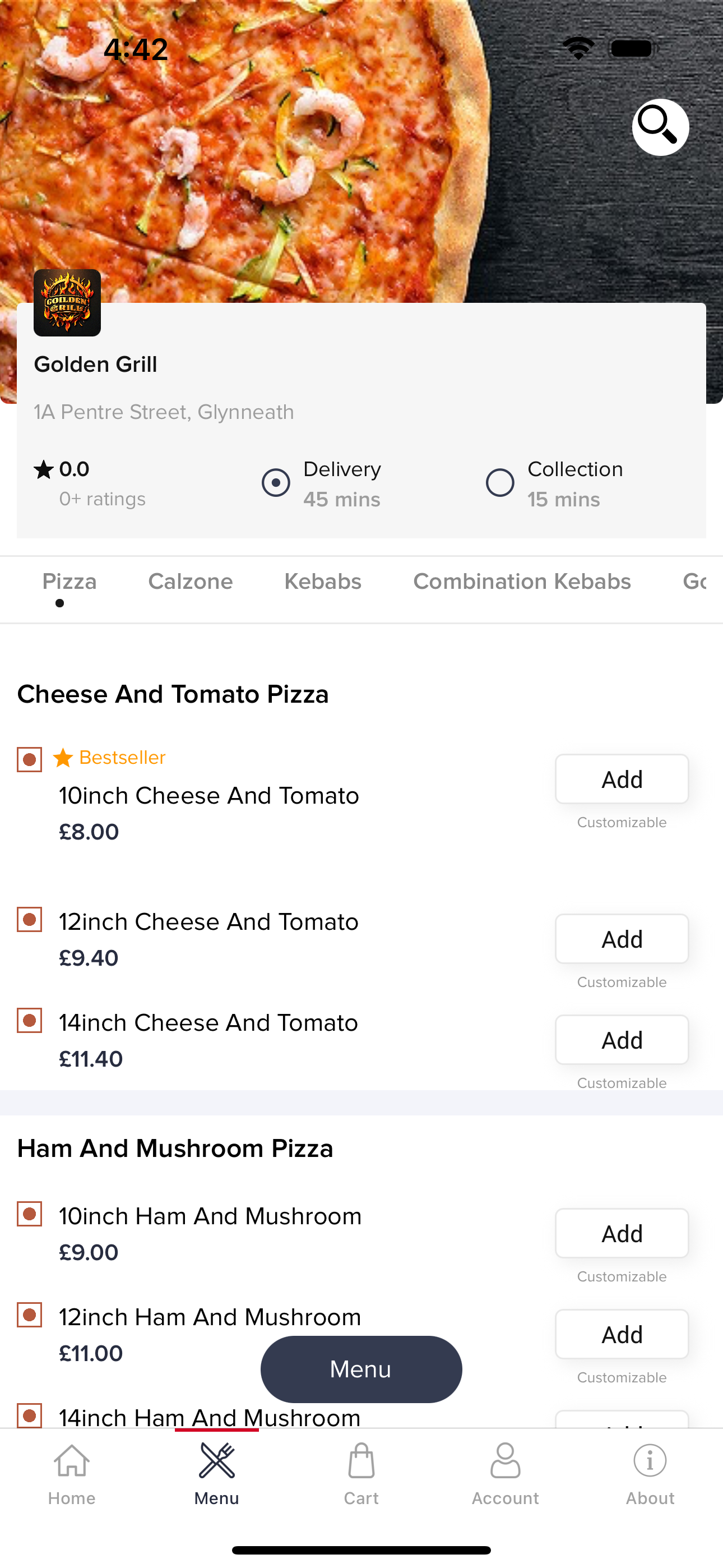 Golden Grill Online screenshot 2