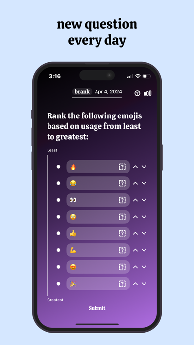 Rankle: Daily Ranking Screenshot