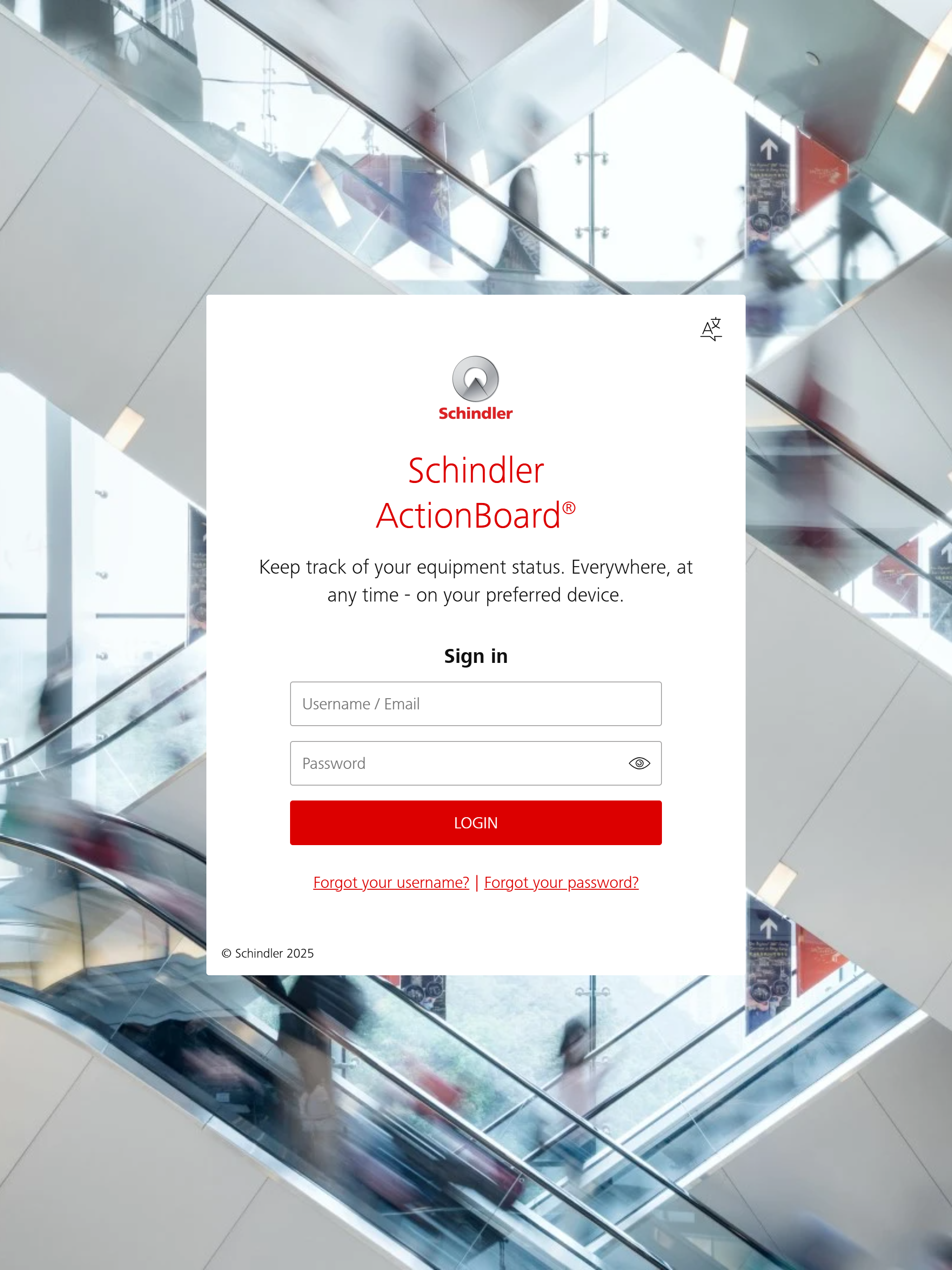 Schindler ActionBoard