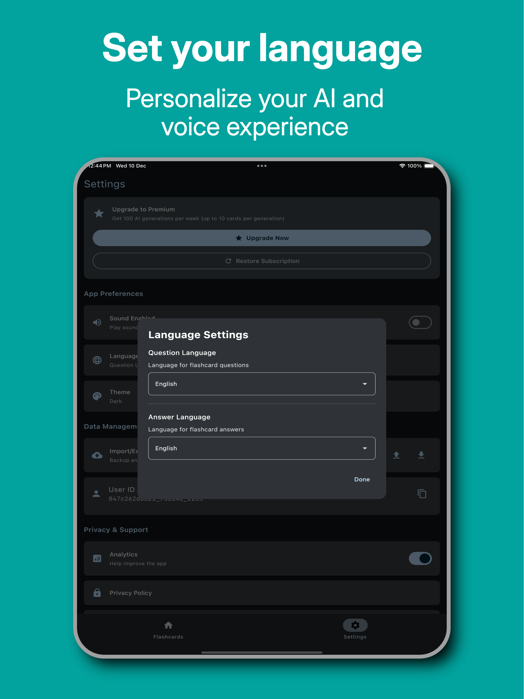 Flashcards AI App screenshot 13