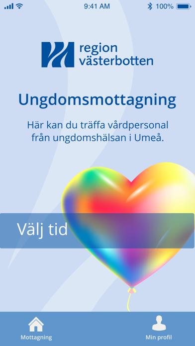Ungdomsmottagning Västerbotten app screenshot