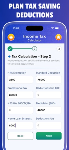 Income Tax Calculator 2026 iPhone screenshot
