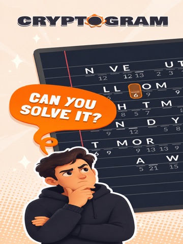Cryptogram Word Prime iPad screenshot