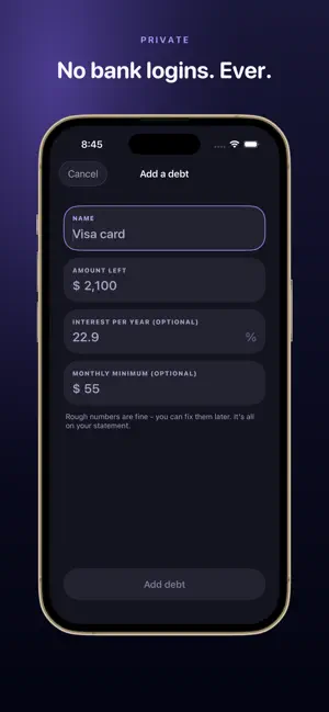Debt Payoff Plan: Weightless screenshot 4