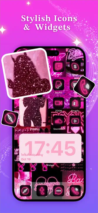 Widgets Kit Icon Wallpaper Appのスクリーンショット（1/5）