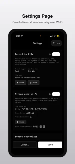 Nexus Telemetry screenshot 1