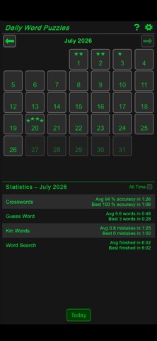 Mayhem's Daily Word Puzzles screenshot