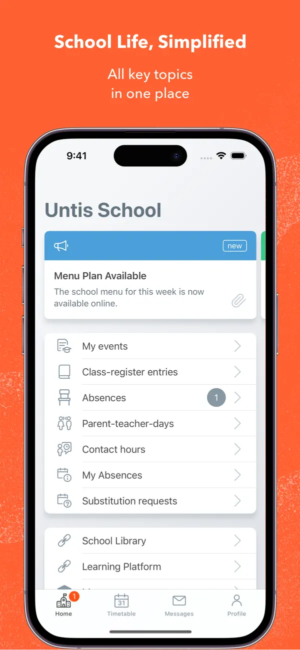 Screenshot #2 pour Untis Mobile