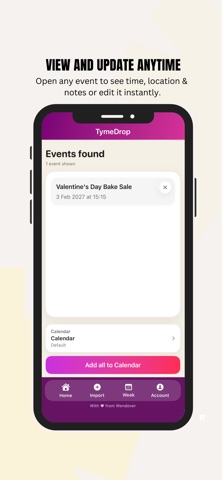 School Calendar - TymeDrop screenshot