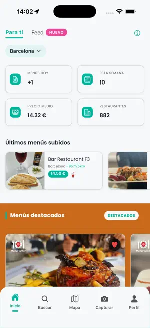 MenúHunter - Menú del día screenshot 1