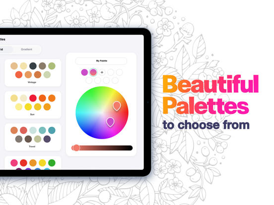 Coloring Book for Adults - App iPad screenshot