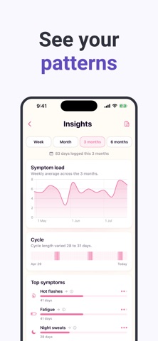 Perimenopause Symptom Tracker Screenshot 4 of 7