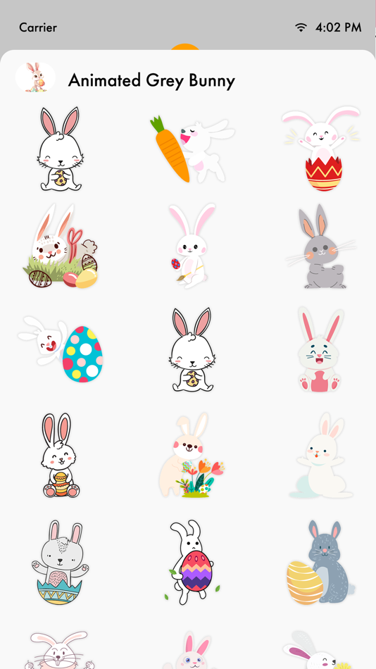 #3. Animated Grey Bunny (iOS) Podle: Aman Kumar