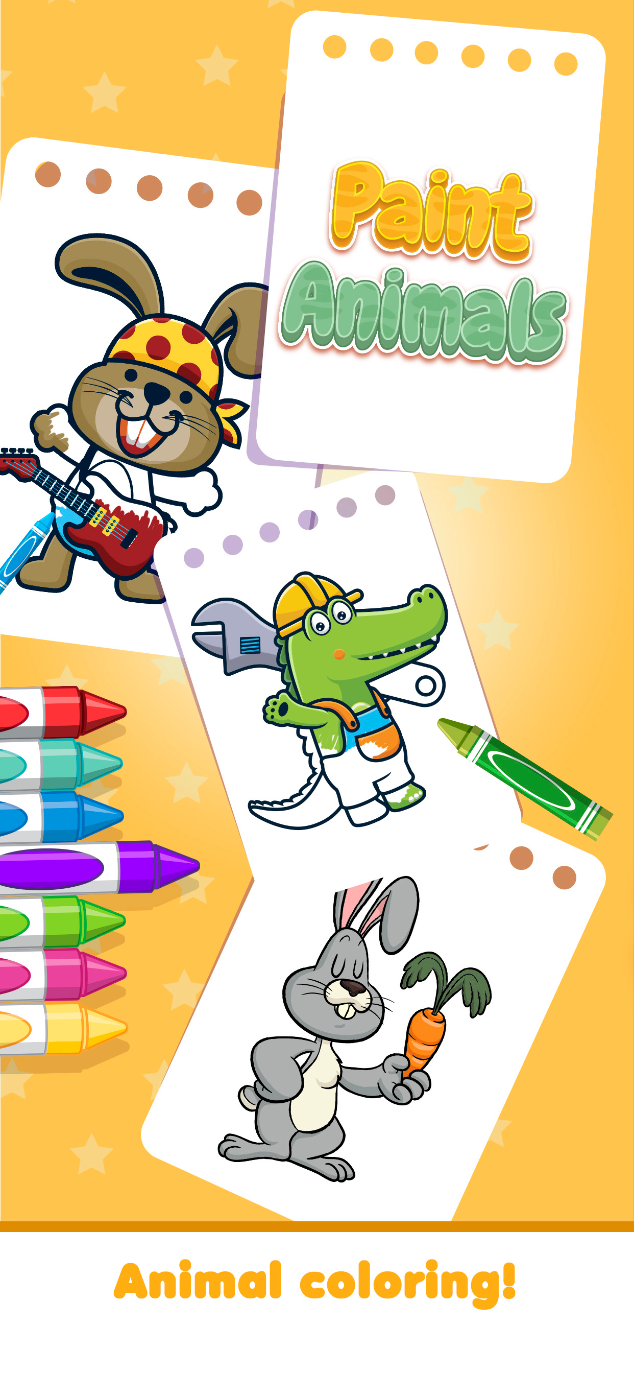 Coloring and painting animals