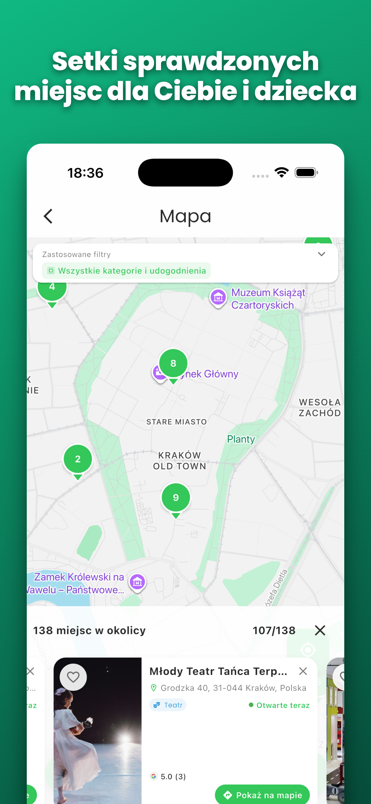 Rodzic GO: Miejsca i Treści