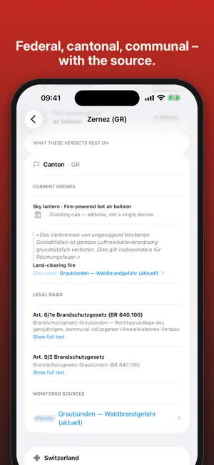 Feuer Info – Swiss Fire Bans screenshot 4