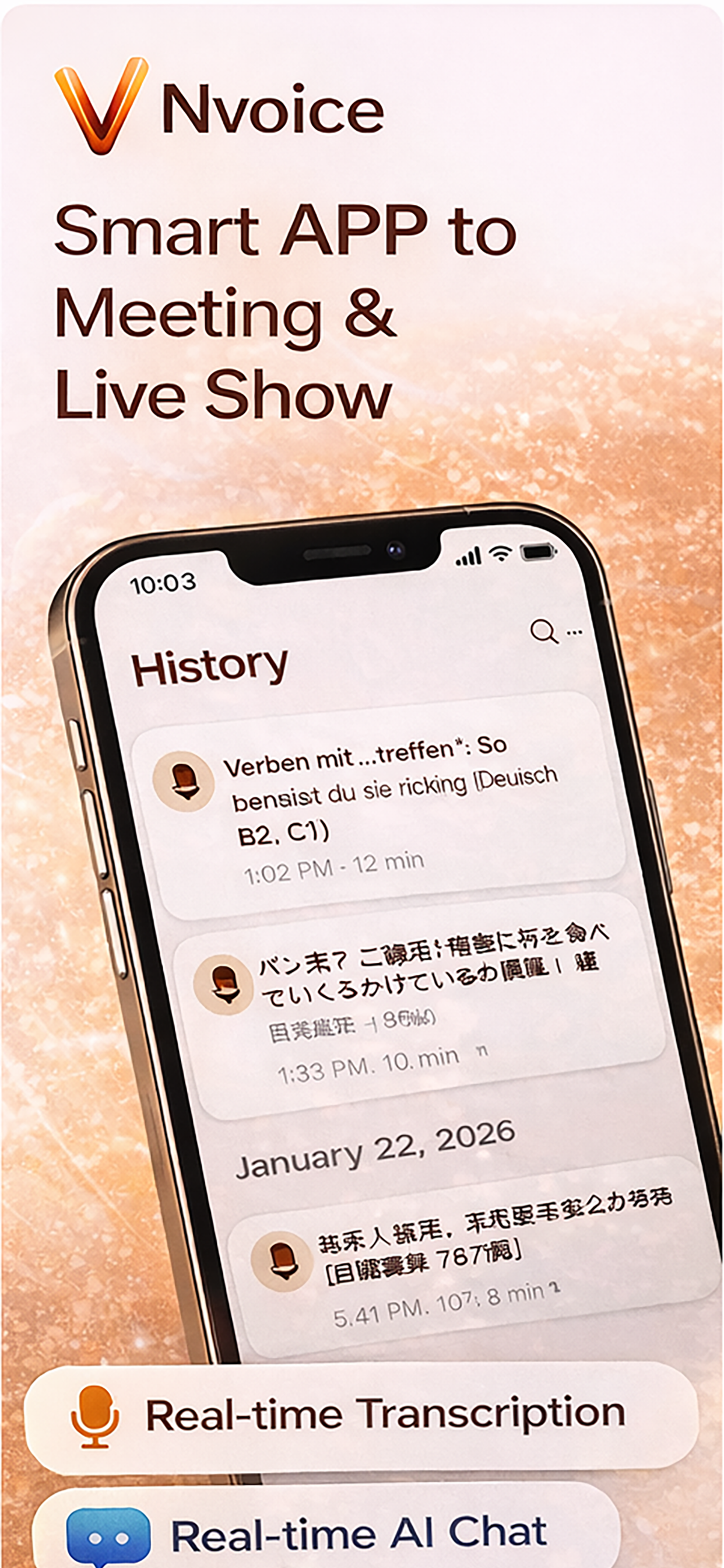 Nvoice: AI Transcribe