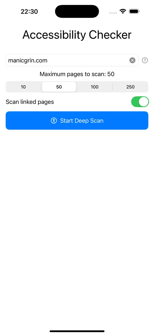 #3. Accessibility Checker (iOS) Ved: Manicgrin Media Ltd
