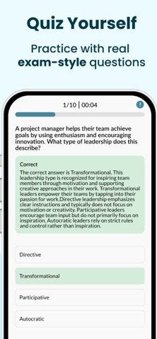 PMI CAPM EXAM PRACTICE 2026 iPhone screenshot