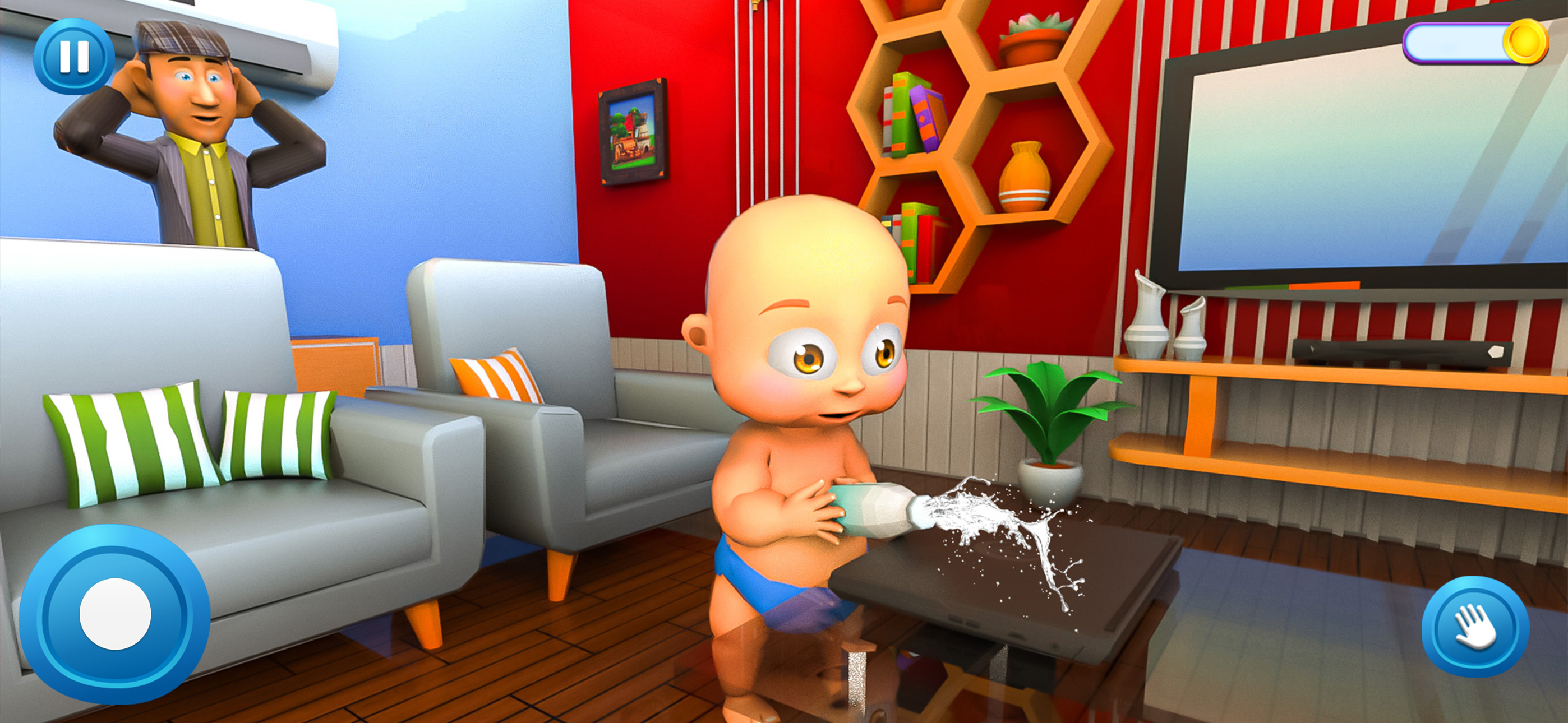 Naughty Baby Prank Daddy Game