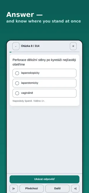 MediTrain – Czech Medical Exam screenshot 2