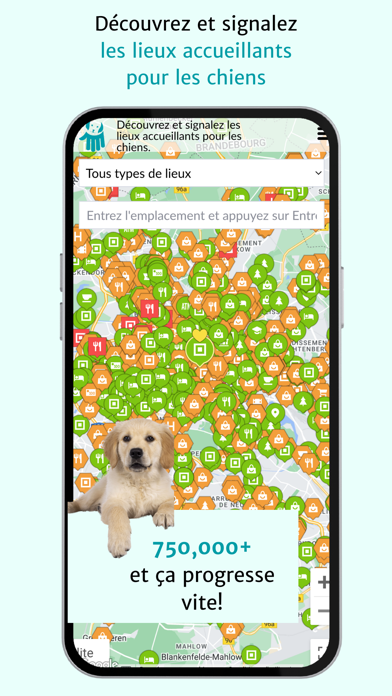 Screenshot #1 pour DogMap -Lieux pour les chiens