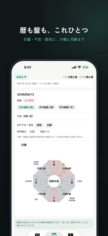 Rashin - 九星気学の方位計測と記録 screenshot 9 of 9