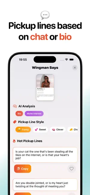 Wingman Pickup lines screenshot 2