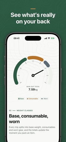Pack: Ultralight Gear List screenshot 3