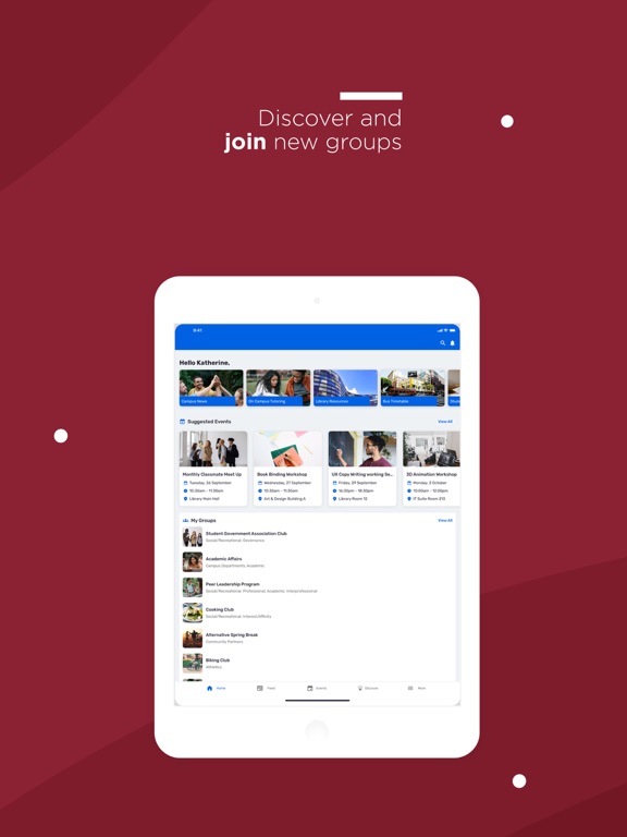 Texas Woman's University iPad screenshot 2 - Education app