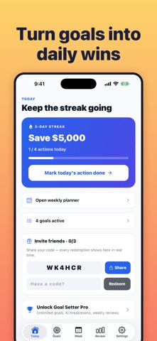 Goal Setting & Goal Tracker Screenshot 1 of 6