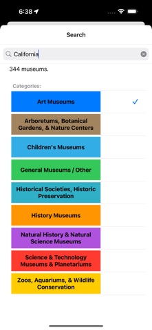 U.S. Museum Locator iPhone screenshot