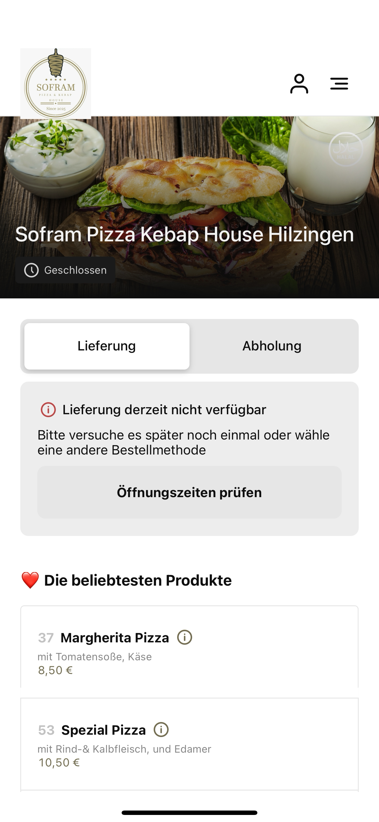 Sofram Pizza Kebap House