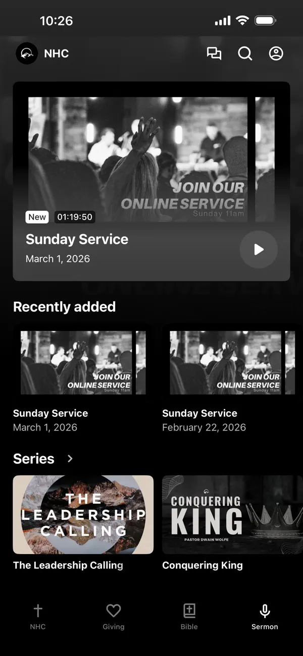 Screenshot #3 pour New Horizon Church