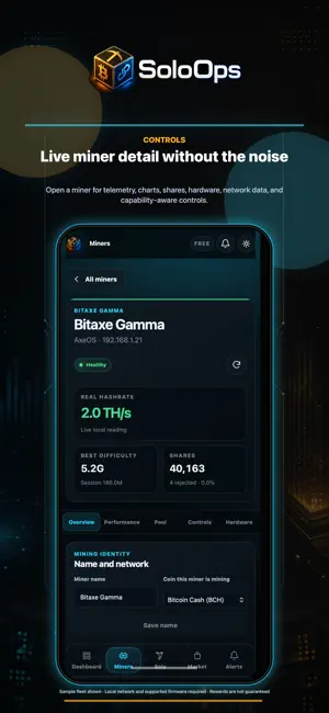SoloOps: Miner Dashboard screenshot 4