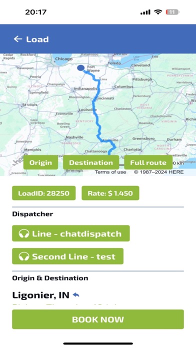On Truck Load Board Screenshot