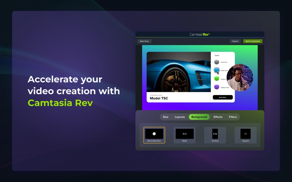 #2. TechSmith Camtasia 2024 (macOS) Ved: TechSmith Corporation