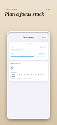 Depth of Field Calc screenshot 4