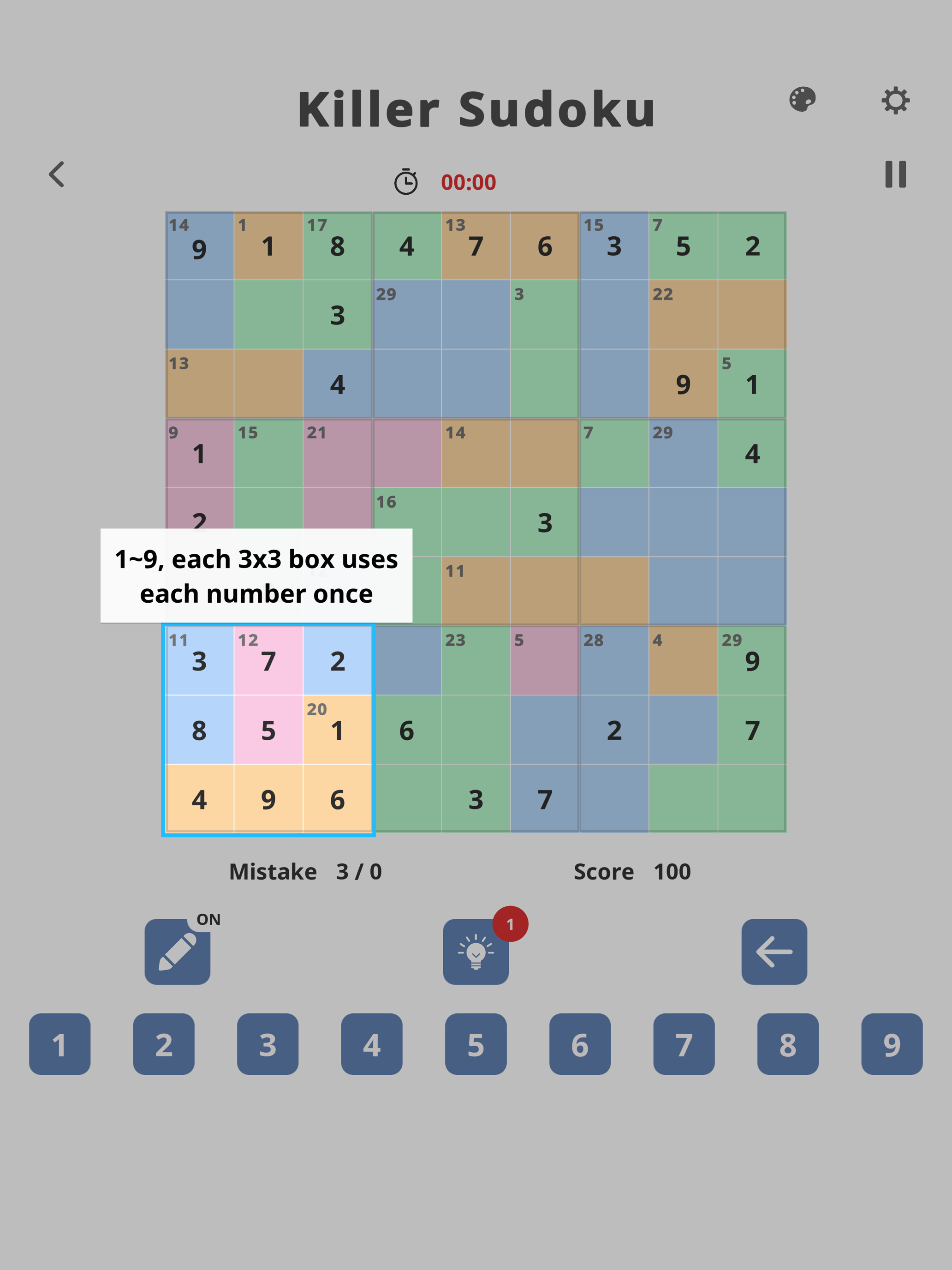 Killer Sudoku: Brain Puzzle