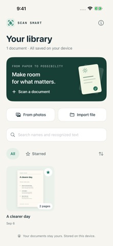Scan Smart - document scanning screenshot