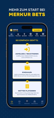 MERKUR BETS Sportwetten/Slots iPhone screenshot 3