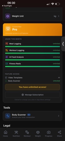 MyFitJourney Global screenshot