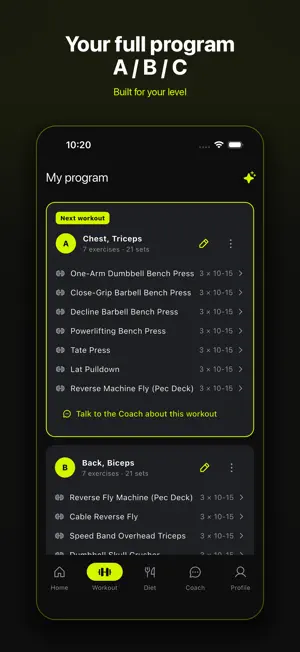 BranFIT screenshot 2
