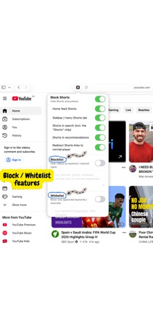 No Shorts for YouTube iPhone screenshot 2