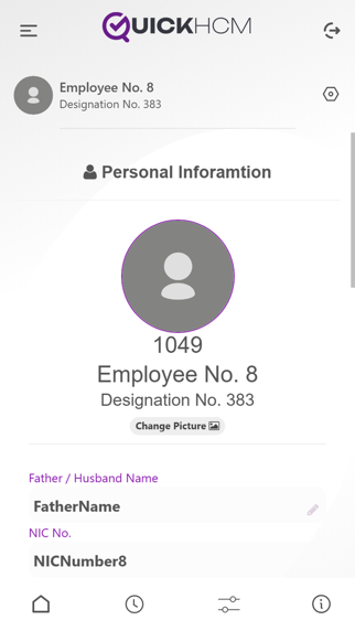 QuickHCM Mobile App screenshot