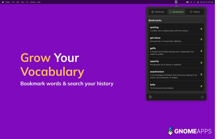 #4. HandyWords: Vocabulary Builder (macOS) 由: Sreehari Sreekantan Nair