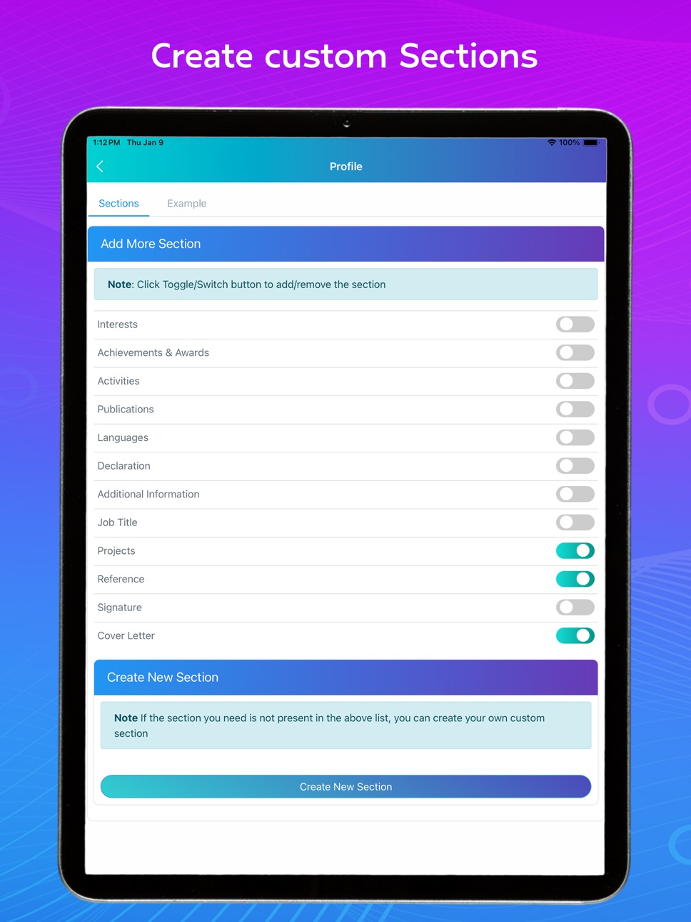 iPad screenshot