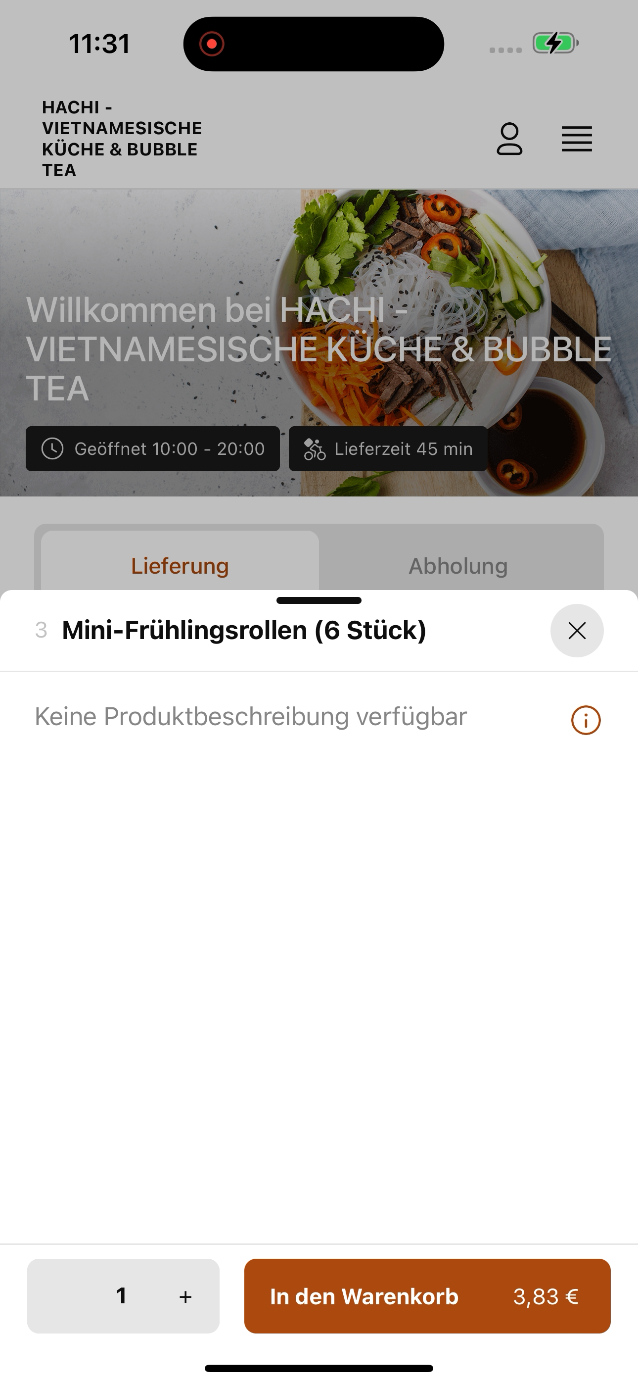 HACHI - VIETNAMESISCHE KÜCHE screenshot 8