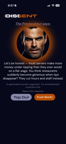 Dissent: AI Debate screenshot