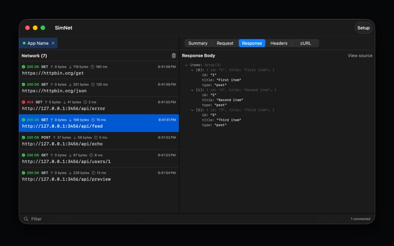 SimNet screenshot